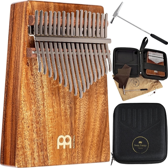Wah-Wah Kalimba Thumb Piano, 17 Keys — Includes Tuning Hammer and Case — For Med - Picture 2 of 5